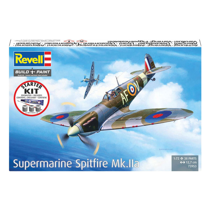 Load image into Gallery viewer, Revell modelbouwpakket starter kit spitfire mk.iia 1:72 - 38dlg.
