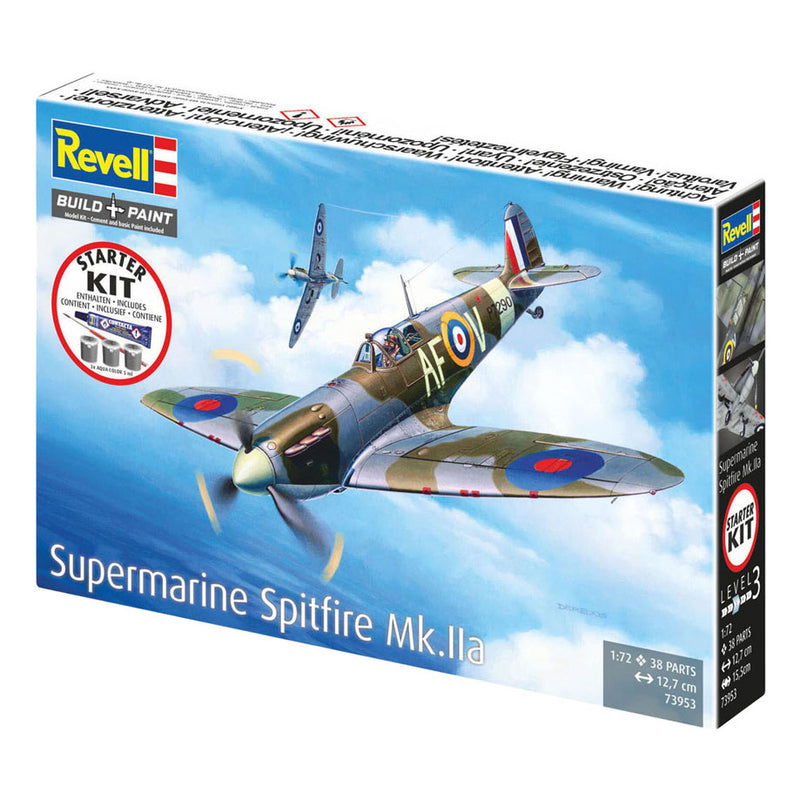 Load image into Gallery viewer, Revell modelbouwpakket starter kit spitfire mk.iia 1:72 - 38dlg.
