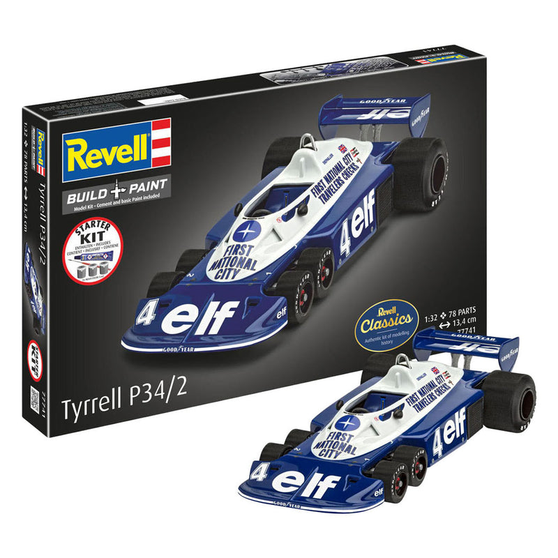 Load image into Gallery viewer, Revell modelbouwpakket starter kit tyrrell p34 2 6-wheeler 1:32 - 105dlg.
