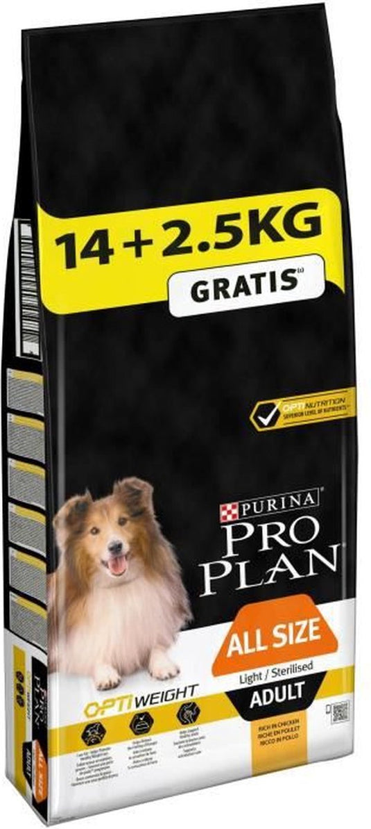 Pro plan proplan licht gesteriliseerd - kroketten van turkije - voor volwassen honden - 14 + 2,5 kg
