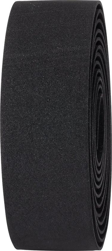 Bbb cycling stuurlint racefiets - zelfklevend stuurtape met stretch materiaal - antislip - lengte: 200cm - dikte: 2mm - inclusief stuurdoppen - zwart eco - raceribbon bht-01eco