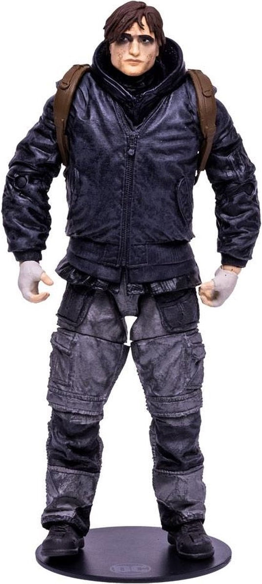 Mcfarlane toys the batman movie action figure bruce wayne drifter unmasked 18 cm