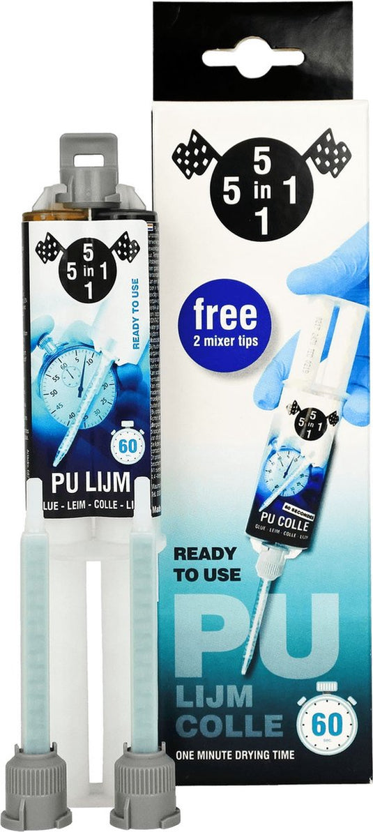 5in1 pu 2 componenten lijm 25ml