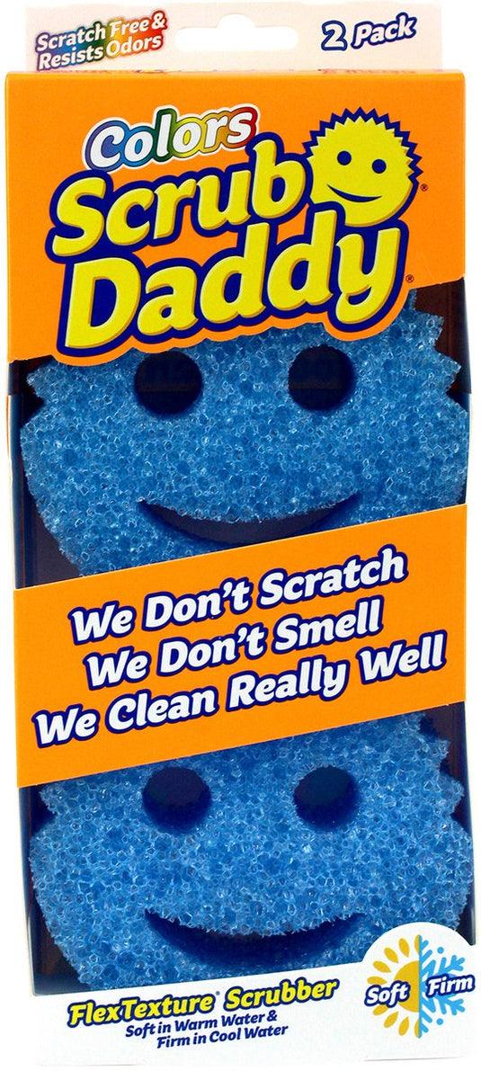Scrub daddy schoonmaakspons – blauw – 2 stuks