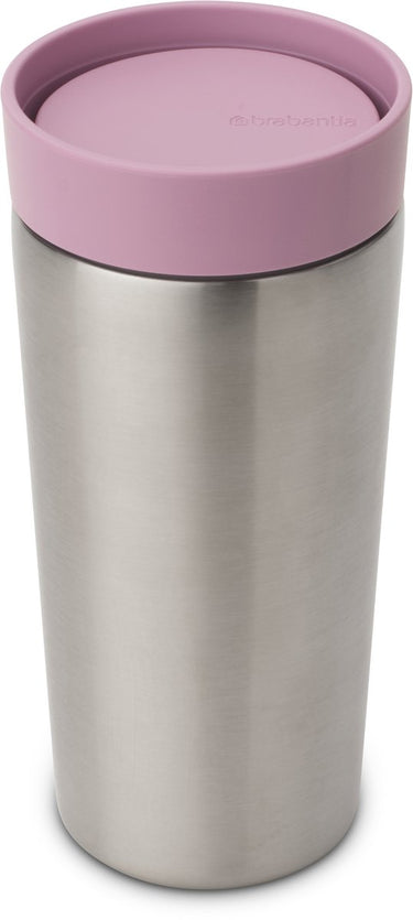 Brabantia make take thermosbeker - koffiebeker to go - 360 ml - lilac pink