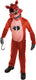Rubies - horror films kostuum - foxy kostuum kind - oranje, bruin - maat 116 - halloween - verkleedkleding