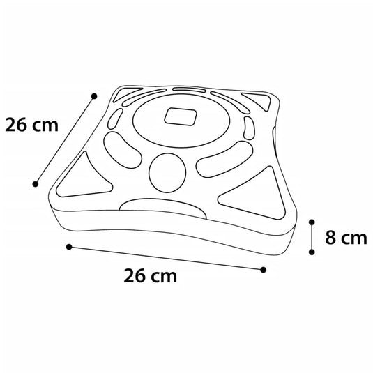 Flamingo kattenrolspeelgoed orbit 26x26x8 cm wit