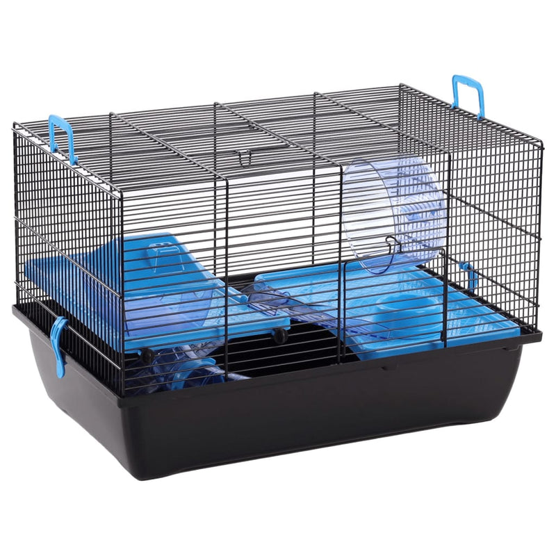 Load image into Gallery viewer, FLAMINGO FLAMINGO Hamsterkooi Jaro 2 50,5x33x32,5 cm zwart en blauw
