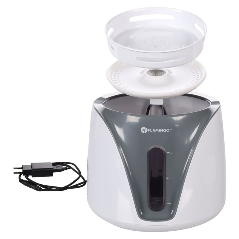 Load image into Gallery viewer, Flamingo flamingo huisdierenwaterdispenser adriana automatisch 2 l grijs

