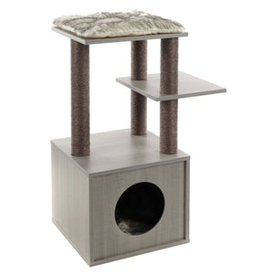 Flamingo flamingo kattenmeubel elias 57x40x84 cm grijs