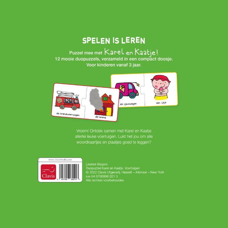 Load image into Gallery viewer, Duopuzzel karel en kaatje. 2+
