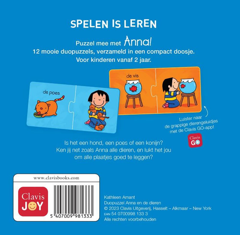 Load image into Gallery viewer, Duopuzzel anna en de dieren 2+
