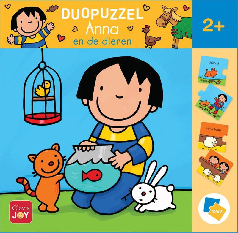Load image into Gallery viewer, Duopuzzel anna en de dieren 2+
