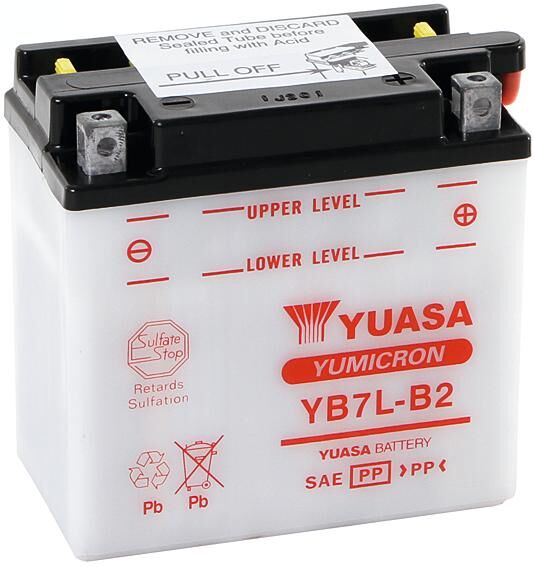 Yuasa batterij yb7l-b2 battery yb7l-b2 standard without sp