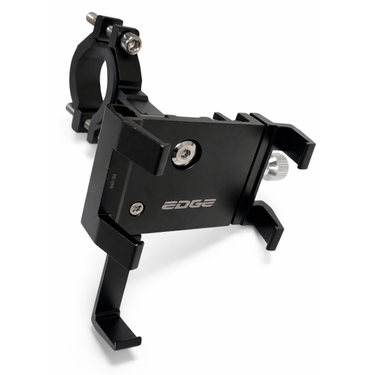Edge telefoonhouder g21 - aluminium - 360° draaibaar - universele stuurmontage - extra stevig - zwart