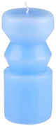 Arti casa kaarsen set van 3 - decoratieve kaarsen met modern design - ø6,5 x 14 cm - blauw grijs