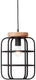 Brilliant gwen - hanglamp - e27 max 1x40w - zwart hout