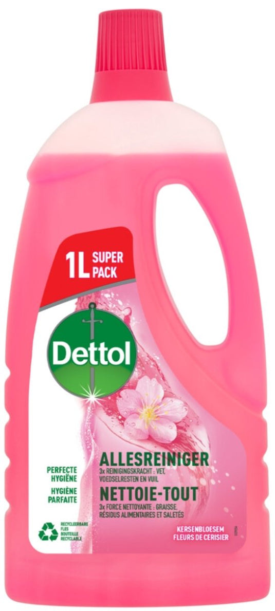 Dettol power fresh - allesreiniger - kersenbloesem - 1 liter
