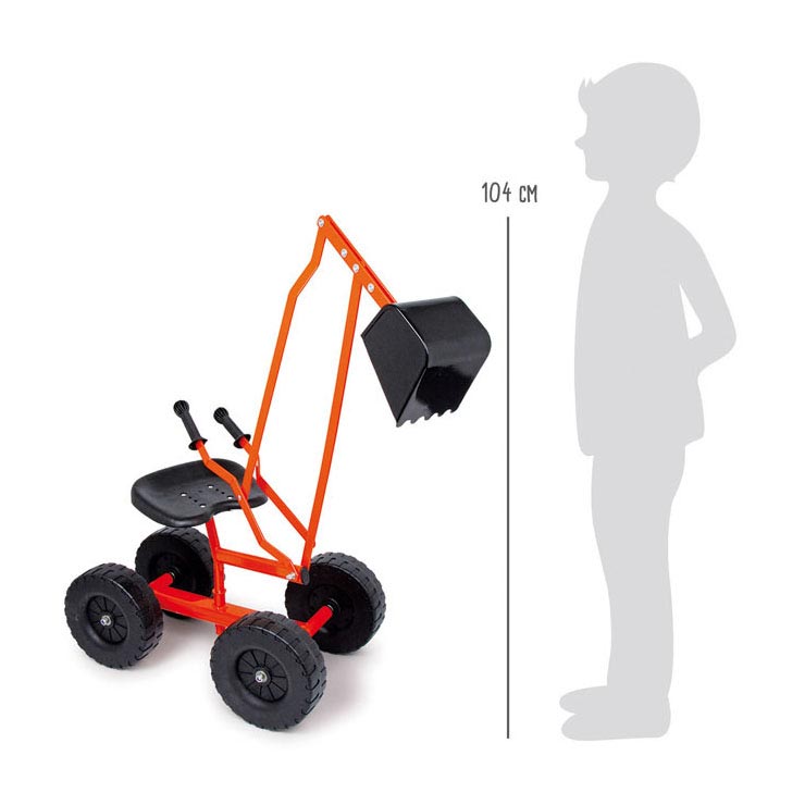 Load image into Gallery viewer, Small foot - graafmachine met wielen
