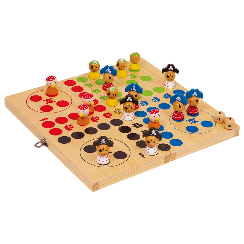 Load image into Gallery viewer, Small foot - houten ludo pirateneiland

