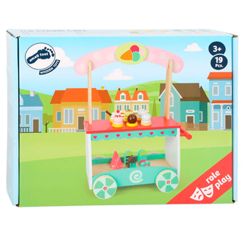 Load image into Gallery viewer, Small foot - houten ijscokar met accessoires
