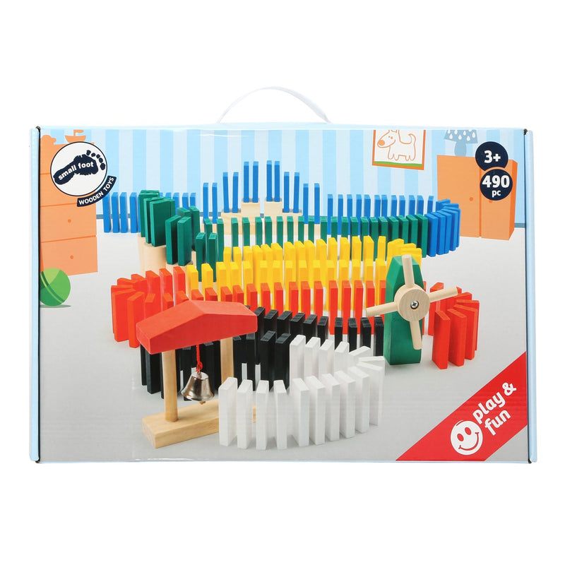 Load image into Gallery viewer, Small foot - houten domino rally, 490dlg.

