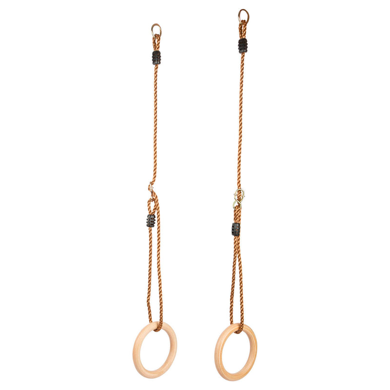 Load image into Gallery viewer, Small foot - houten gymnastiek ringen
