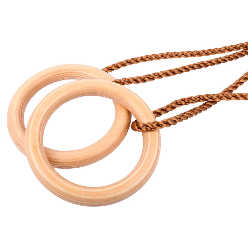 Load image into Gallery viewer, Small foot - houten gymnastiek ringen
