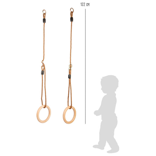 Small foot - houten gymnastiek ringen