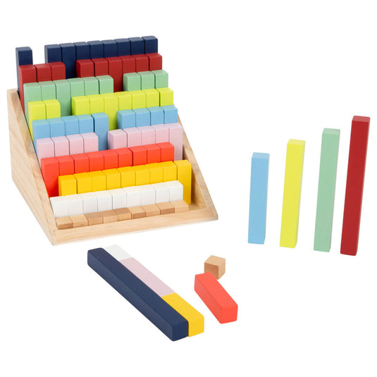 Small foot - houten rekenblokken in box, 100dlg.