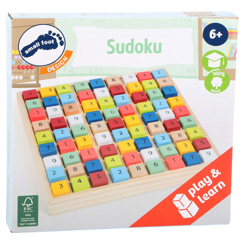 Load image into Gallery viewer, Small foot - houten sudoku spel kleur, 82dlg.
