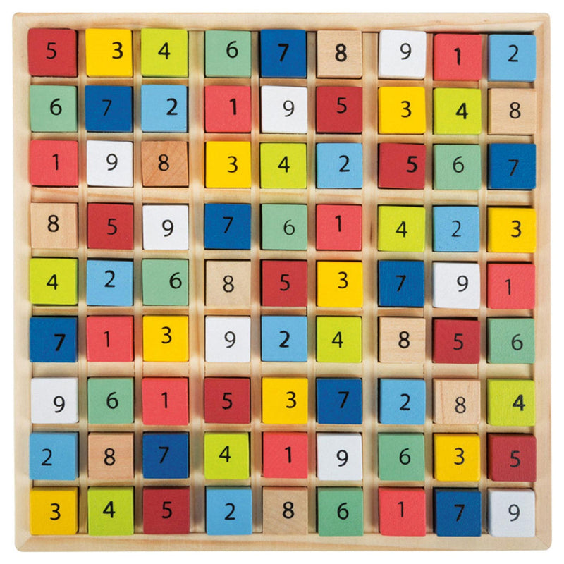 Load image into Gallery viewer, Small foot - houten sudoku spel kleur, 82dlg.
