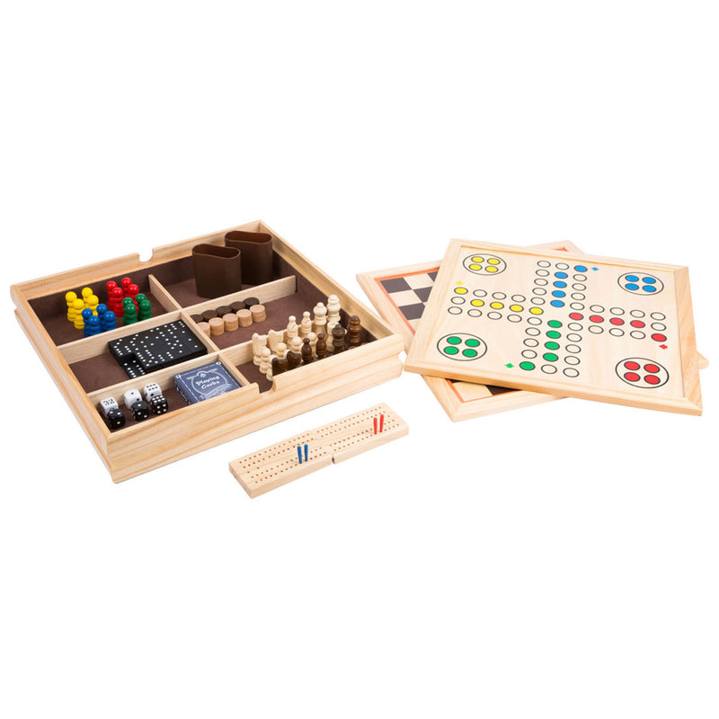 Load image into Gallery viewer, Small foot - houten klassieke spellen 9in1
