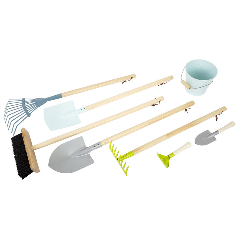 Load image into Gallery viewer, Small foot - houten kinder tuingereedschap, 8dlg.

