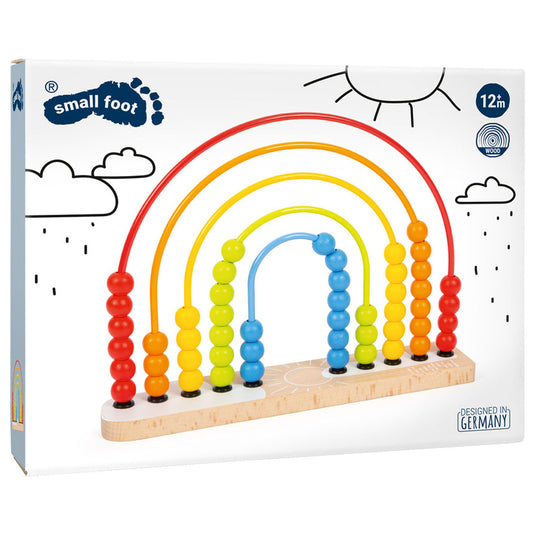 Small foot - houten motoriekspiraal regenboog