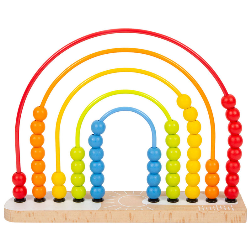 Load image into Gallery viewer, Small foot - houten motoriekspiraal regenboog
