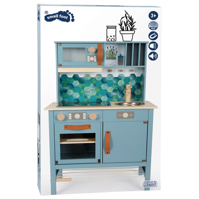 Load image into Gallery viewer, Small foot - houten kinderkeuken blauw, 7dlg.
