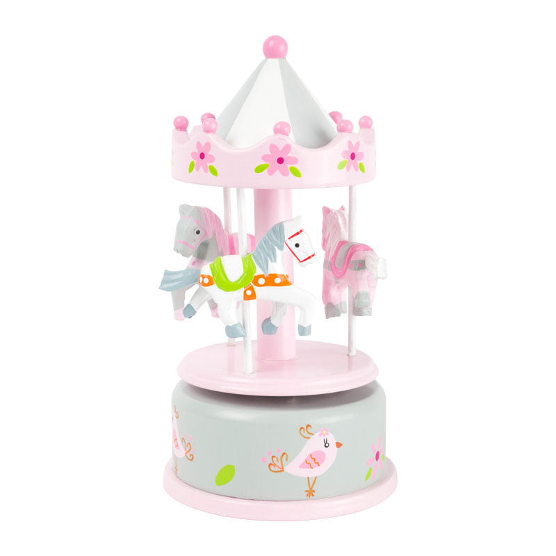 Load image into Gallery viewer, Small foot - houten muziekdoos draaiend en opwindbaar eenhoorn
