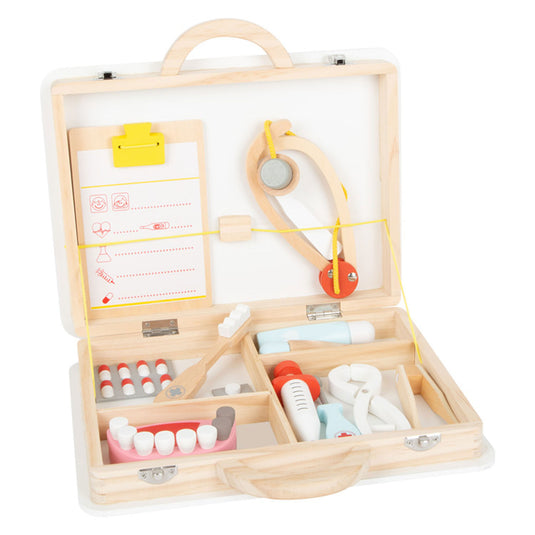 Small foot - houten dokter en tandarts 2in1 set in koffer