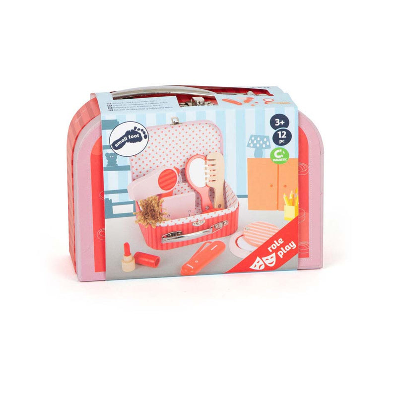 Load image into Gallery viewer, Small foot - houten retro speel make-up in koffer
