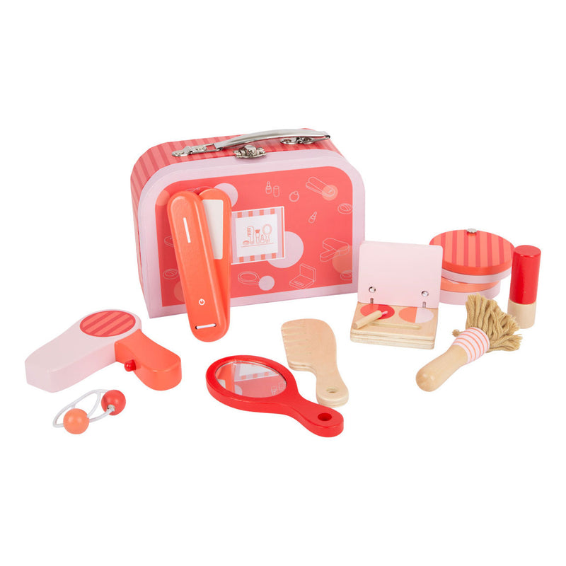 Load image into Gallery viewer, Small foot - houten retro speel make-up in koffer
