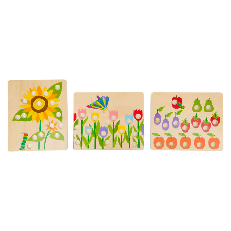 Load image into Gallery viewer, Small foot - rupsje nooitgenoeg houten kleurenspel
