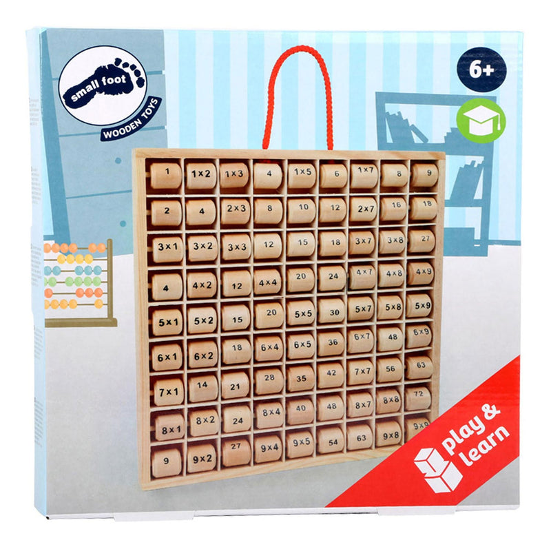 Load image into Gallery viewer, Small foot - houten vermenigvuldigingstabel 1x1
