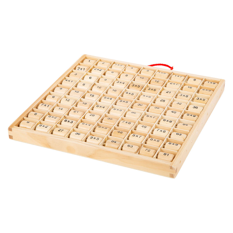 Load image into Gallery viewer, Small foot - houten vermenigvuldigingstabel 1x1

