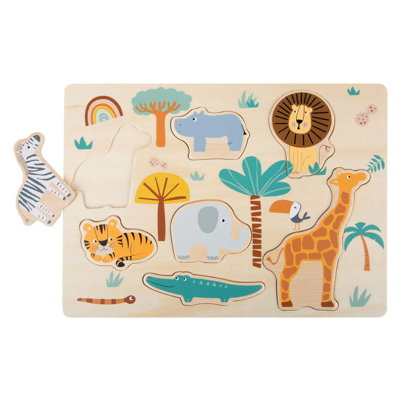 Load image into Gallery viewer, Small foot - houten puzzel safari
