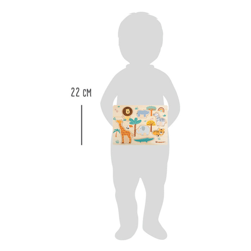 Load image into Gallery viewer, Small foot - houten puzzel safari
