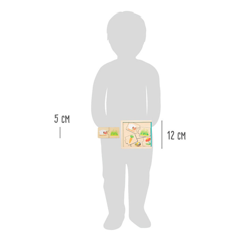 Load image into Gallery viewer, Small Foot Houten Puzzel Dieren en hun Voedsel
