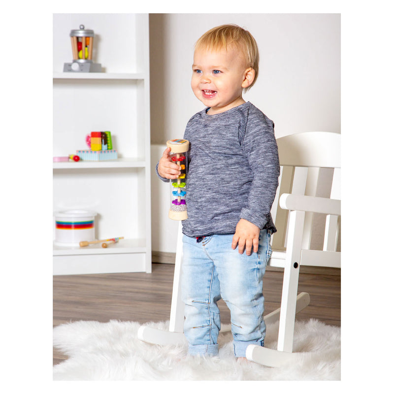 Load image into Gallery viewer, Small foot - houten regenmaker regenboog
