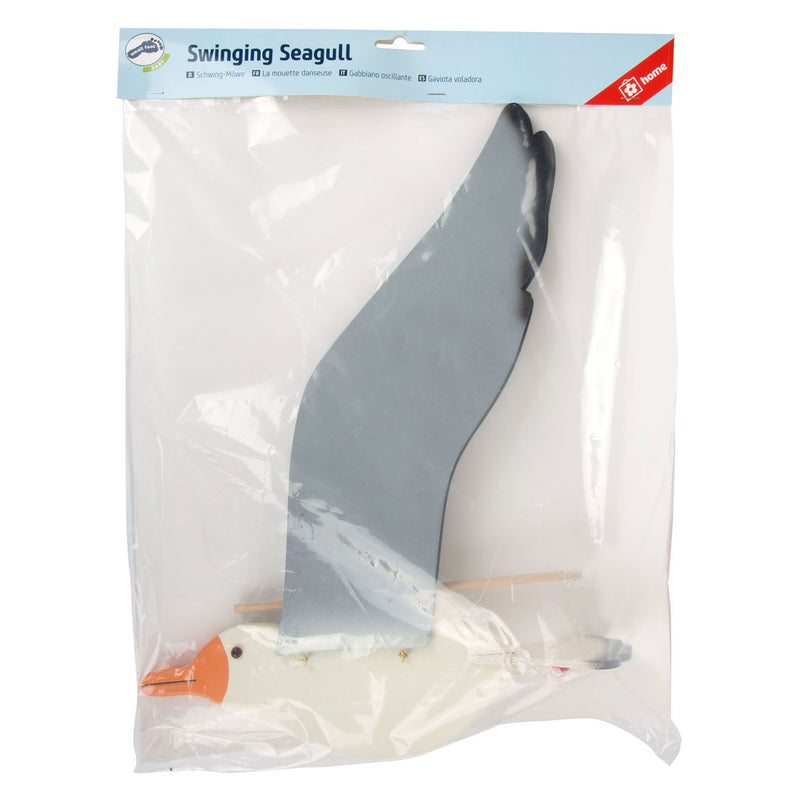 Load image into Gallery viewer, Small foot - houten baby mobiel zwevende zeemeeuw met bewegende vleugels
