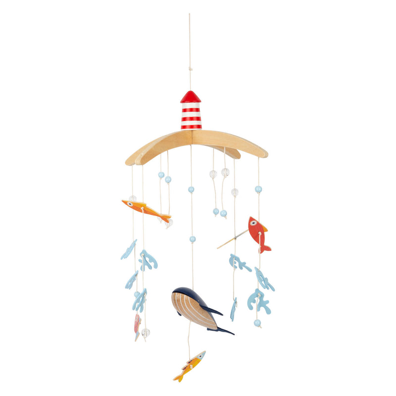 Load image into Gallery viewer, Small foot - houten baby mobiel groot oceaan
